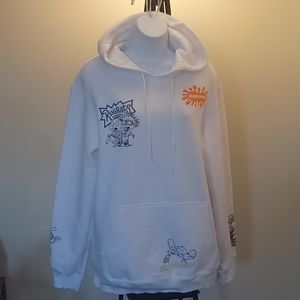 NWT Nickelodeon Rugrats White Hoodie Size Small